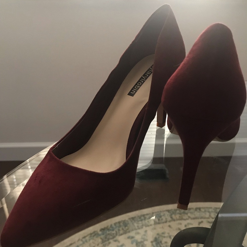 Burgundy heels